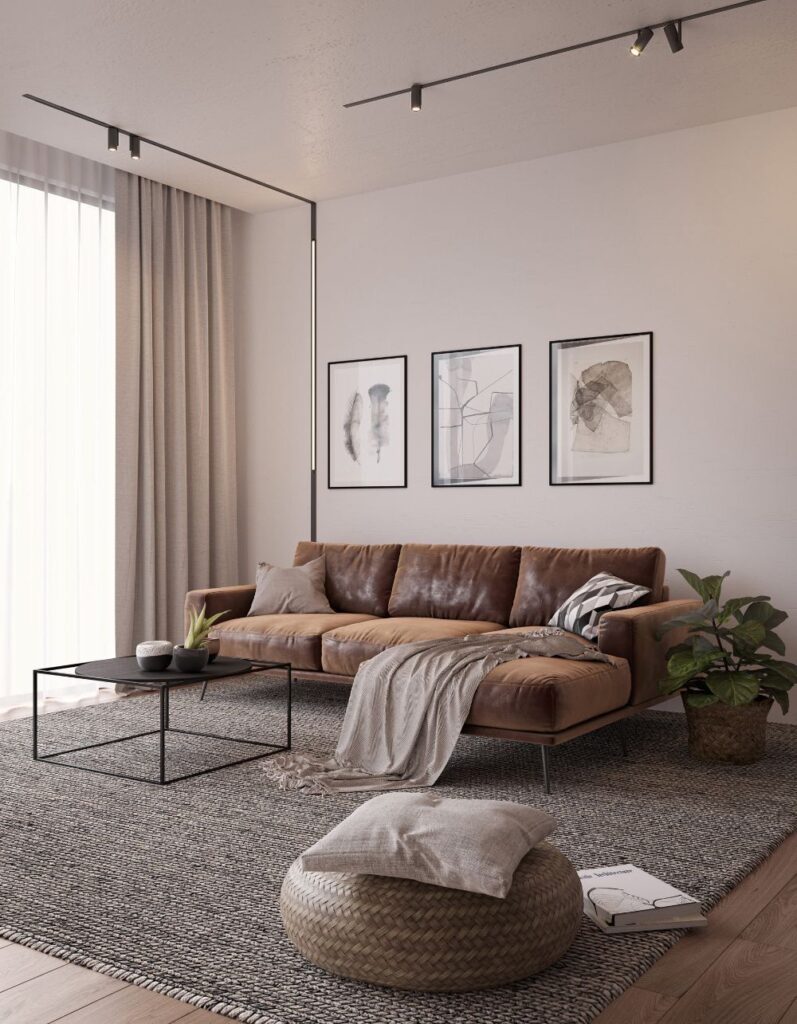 Railverlichting boven zithoek